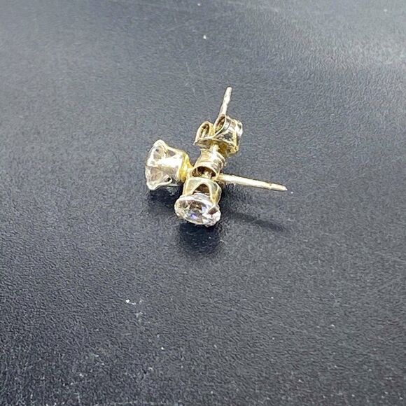 Gemini necklace IOP paired with 925 CZ post back 1/8” earrings - Picture 2 of 5